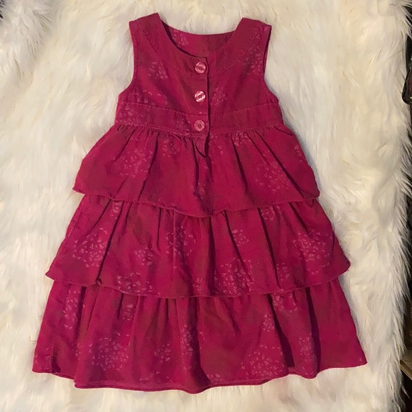 Penelope Mack Pink Ruffled Corduroy Dress: Size 6X - Picture 1 of 7